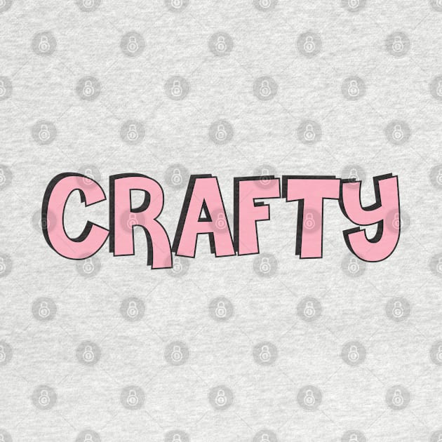 Film Crew On Set - Crafty - Pink Text - Front by LaLunaWinters